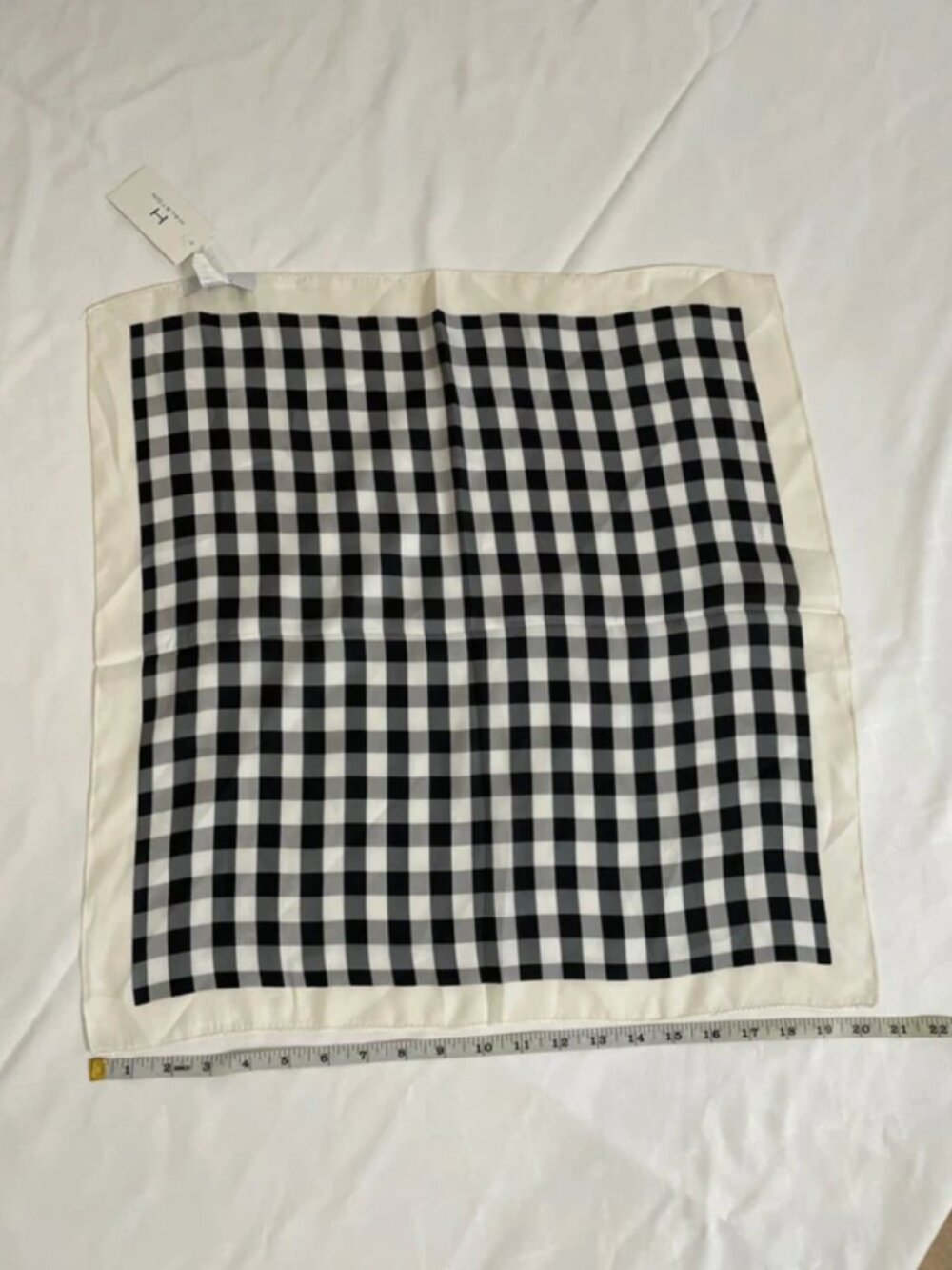 H by Halston Checkered Bandana